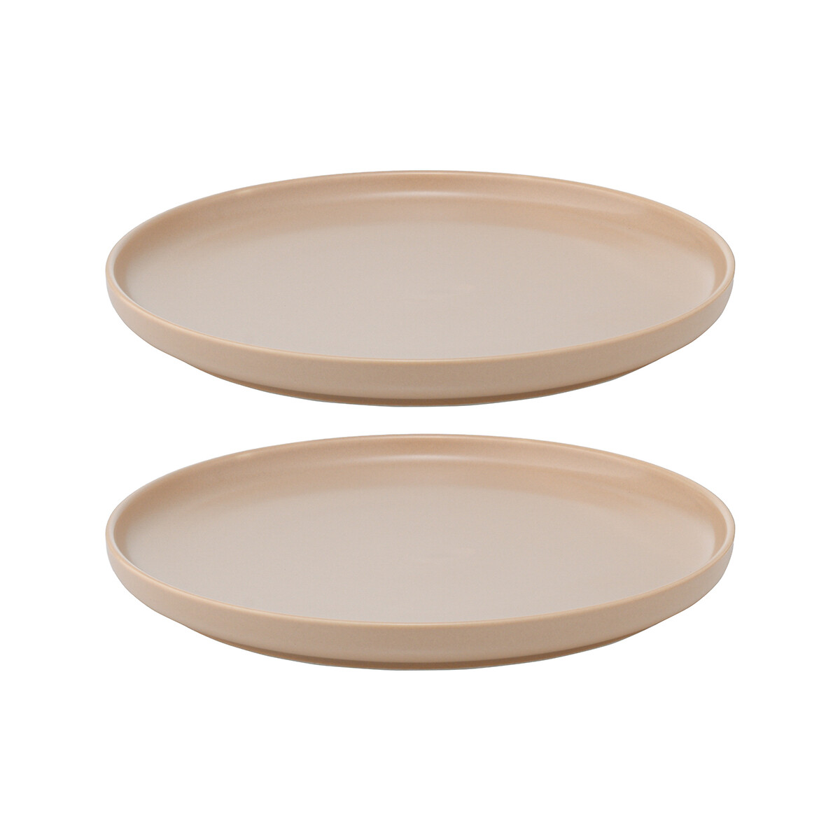 Набор из двух тарелок бежевого цвета из коллекции Essential 20см единый размер бежевый