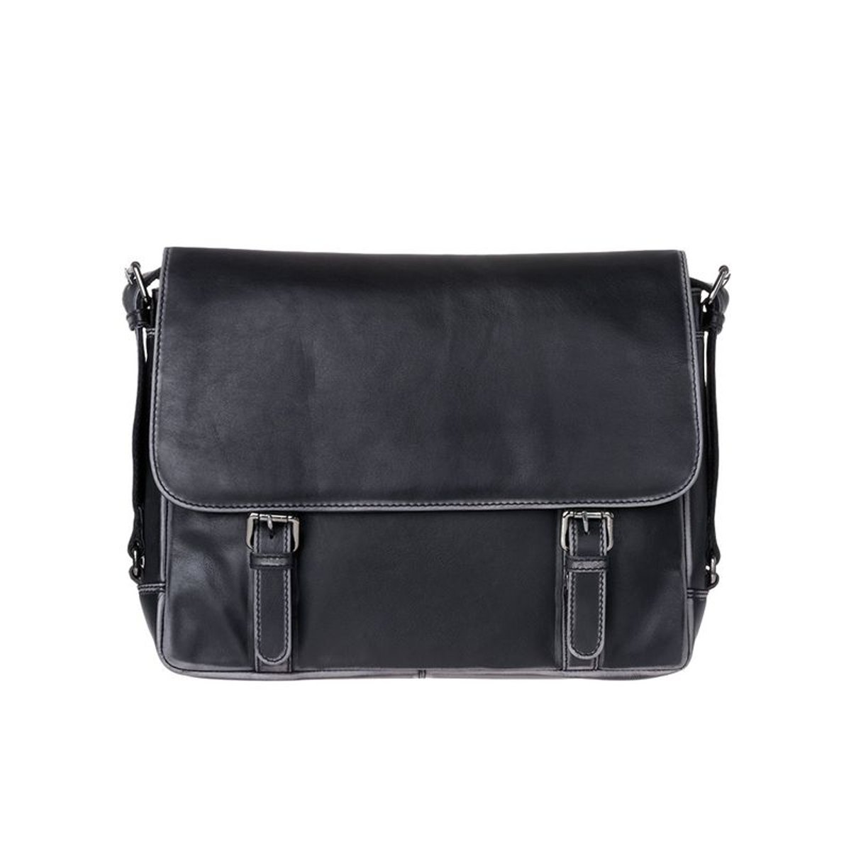 Serviette porte-documents en cuir véritable. Sac Messenger à bandoulière pour le travail Porte PC