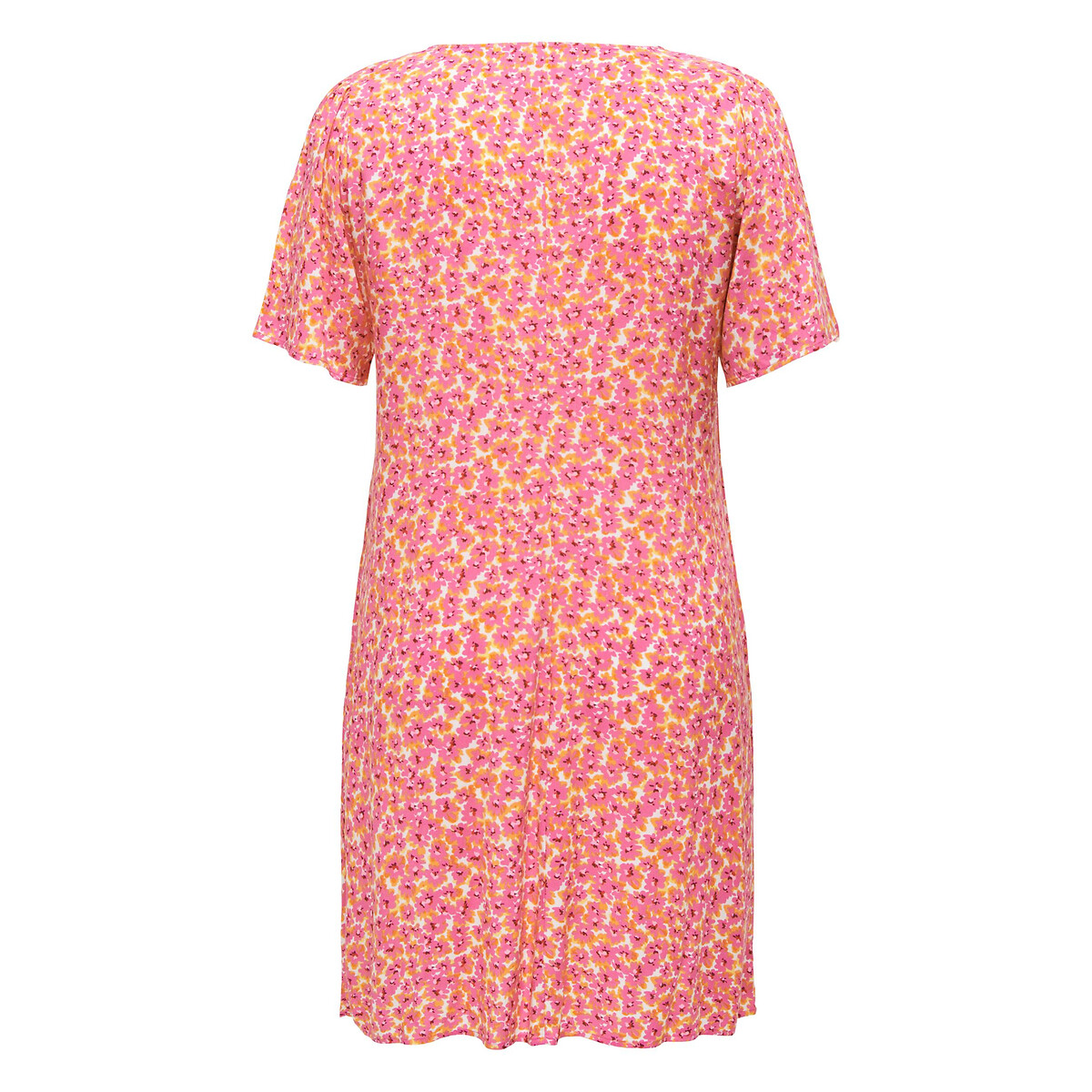 Платье С V-образным вырезом и цветочным принтом 56 розовый LaRedoute, размер 56 - фото 2