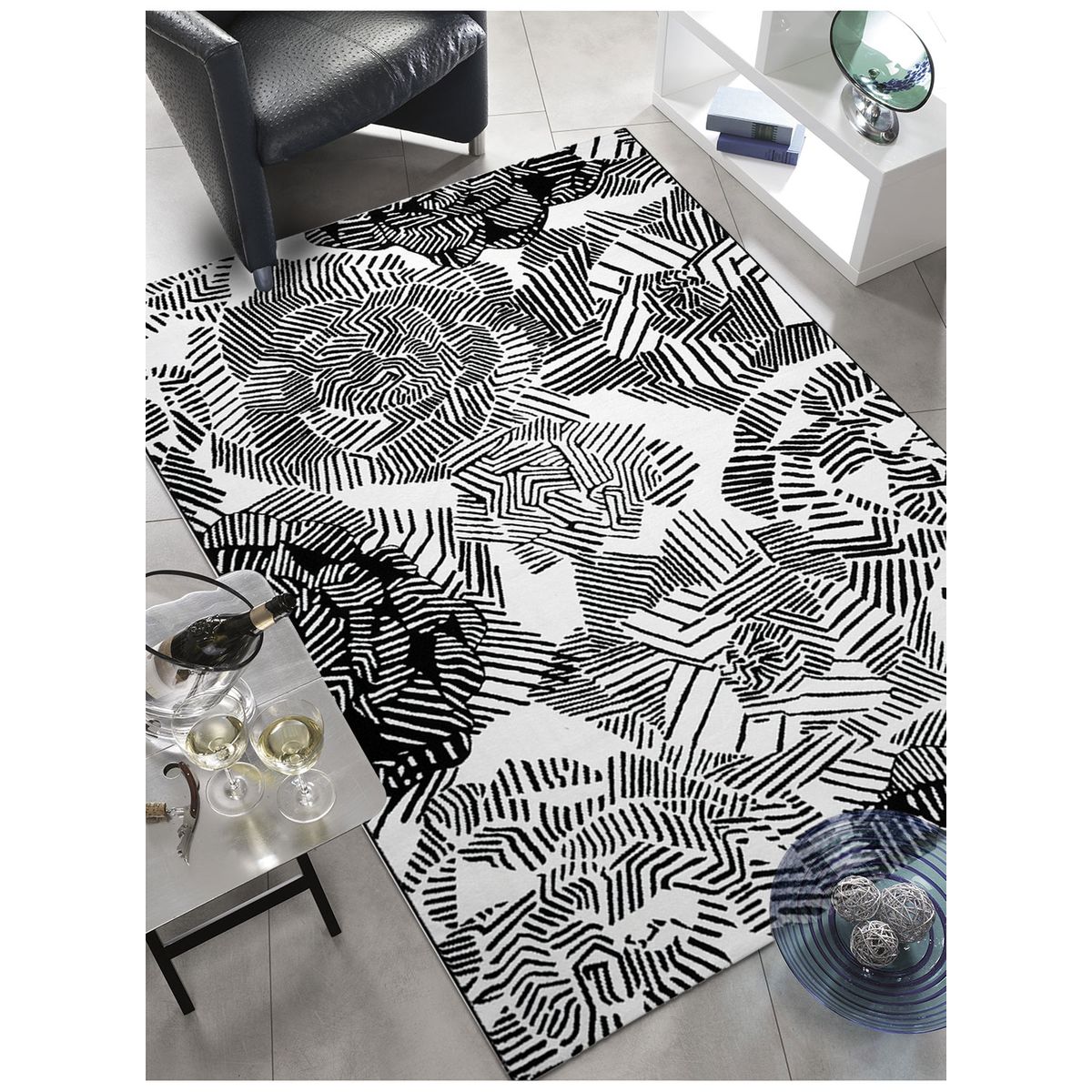 Tapis de Salon Moderne Design ROSIA - polyester