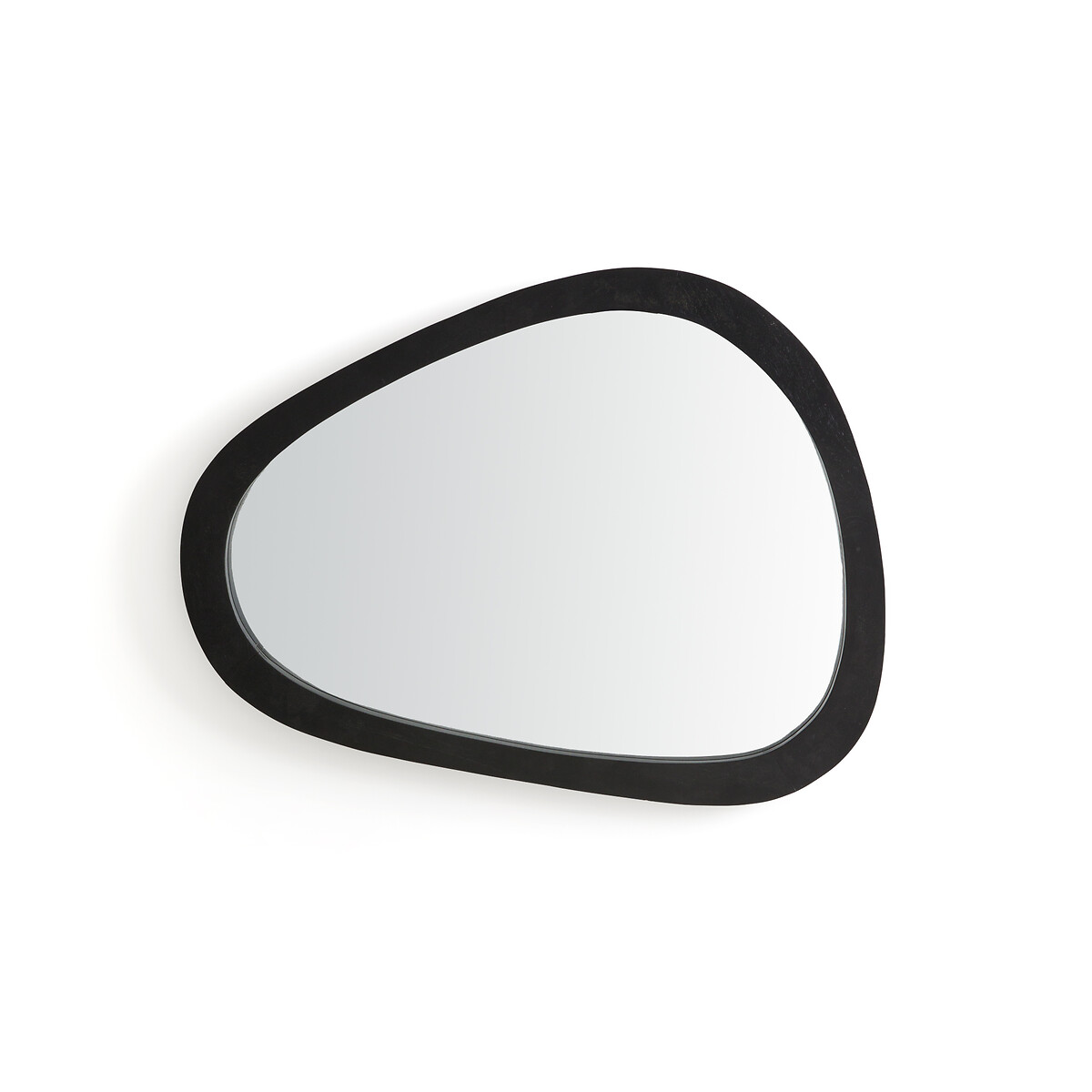 Зеркало Органичной формы из массива тика Elnora единый размер черный LaRedoute - фото 3