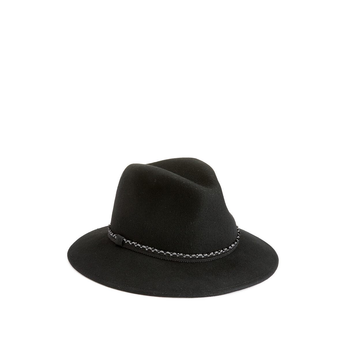 Шляпа LaRedoute Фетровая UNI черный, размер UNI