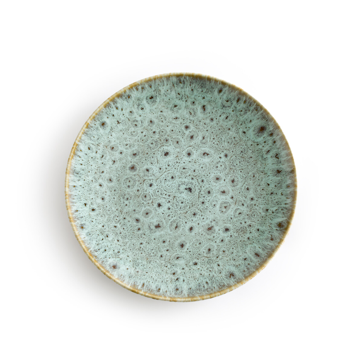Комплект из четырех тарелок десертных из глазурованной керамики Fara единый размер зеленый комплект из 4 десертных тарелок из глазурованной керамики preto единый размер серый