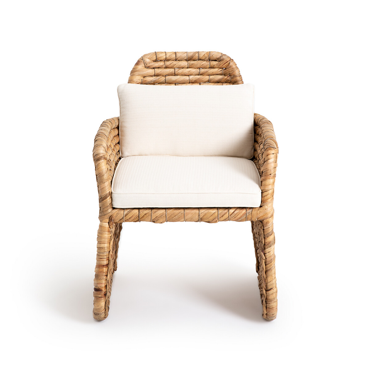 Кресло LaRedoute Столовое из водяного гиацинта плетеное Galbo единый размер бежевый - фото 2