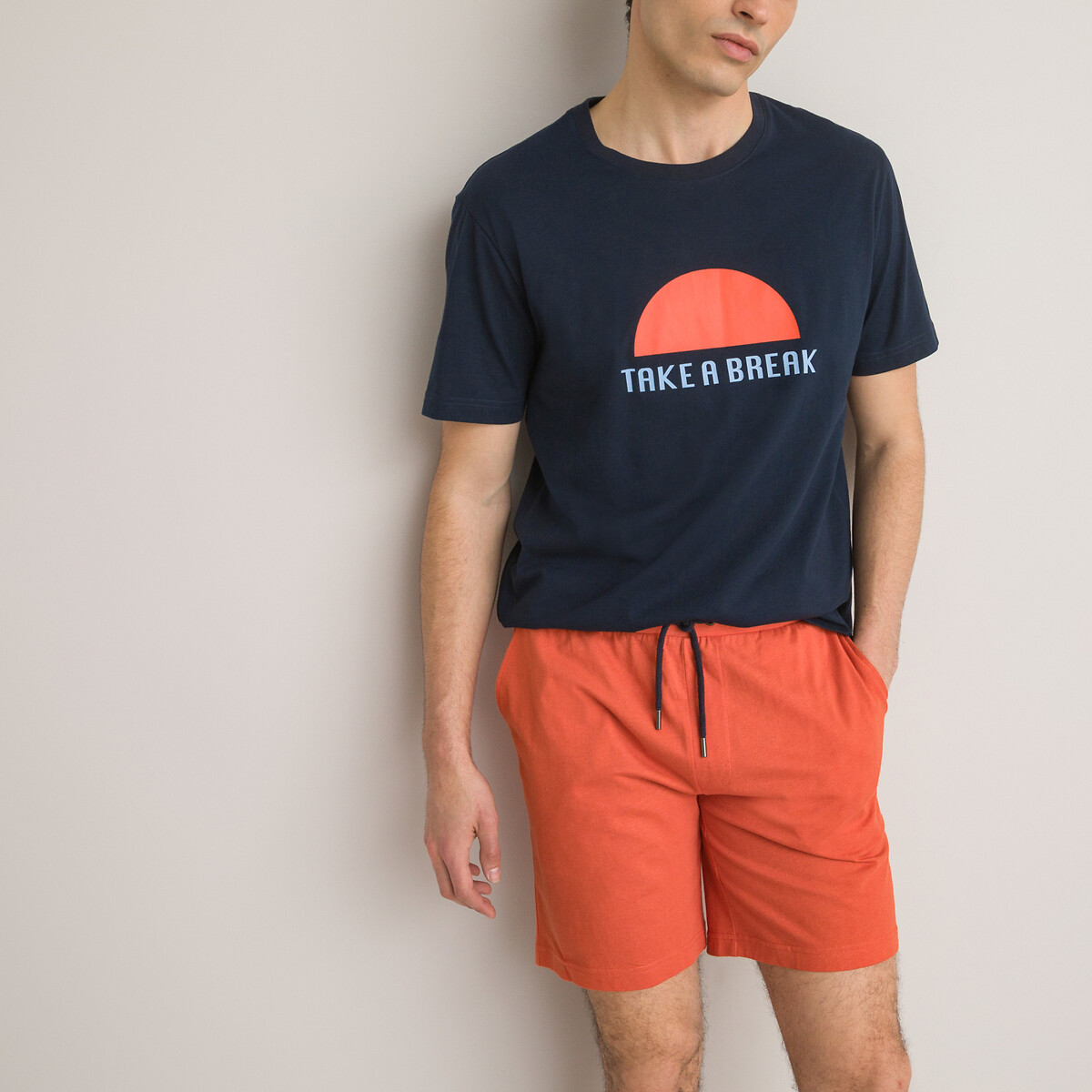 Пижама Из хлопкового джерси XL оранжевый