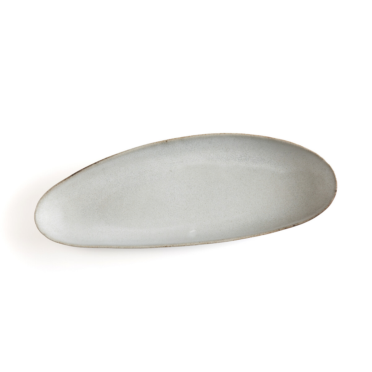 Блюдо Овальное из керамики Leiria единый размер серый