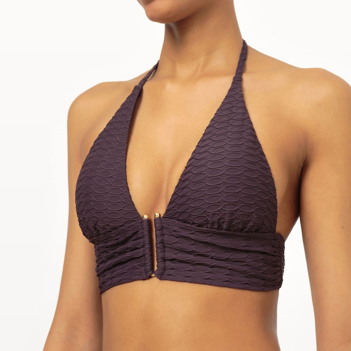 Haut de maillot de bain avec bijoux