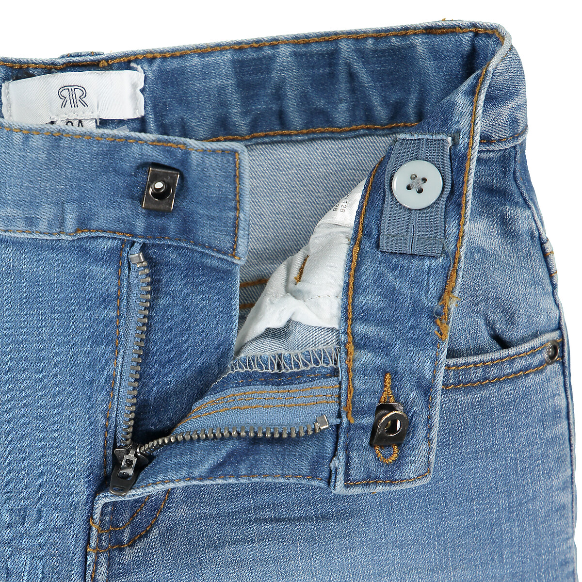 Бермуды Из джинсовой ткани 12 синий LaRedoute, размер 12 - фото 5