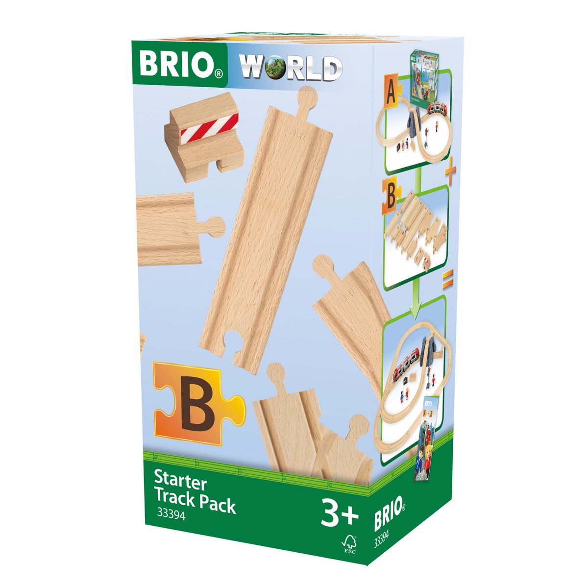 Conjunto de iniciação com 13 carris pack b