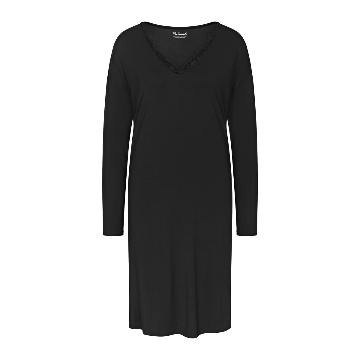 

Ночная LaRedoute, Черный, Ночная сорочка из модала Timeless Sensuality 42 (FR) - 48 (RUS) черный