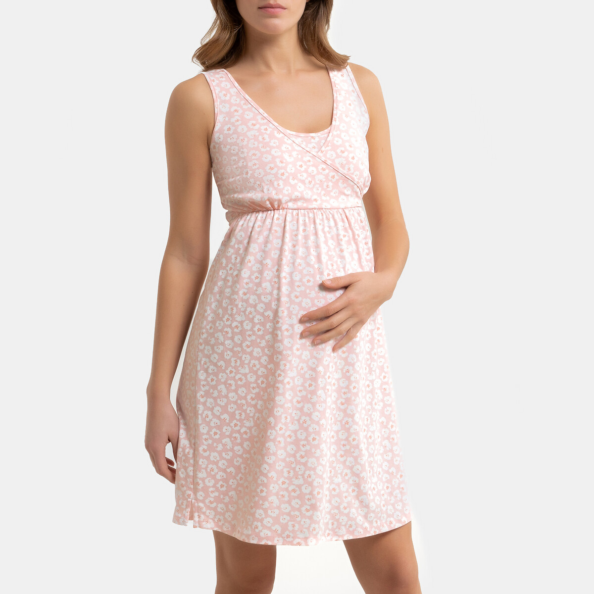 Сорочка LaRedoute Ночная для беременных 46/48 (FR) - 52/54 (RUS) разноцветный, размер 46/48 (FR) - 52/54 (RUS)