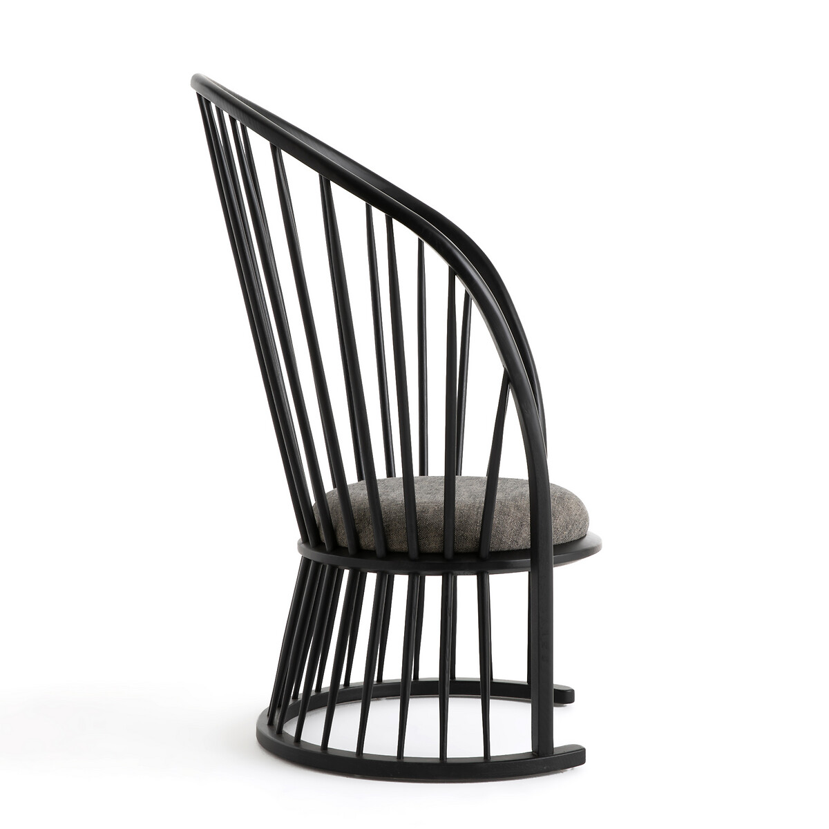 Кресло La Redoute Raggi высокое черное дизайн Э Галлина единый размер черный - фото 3
