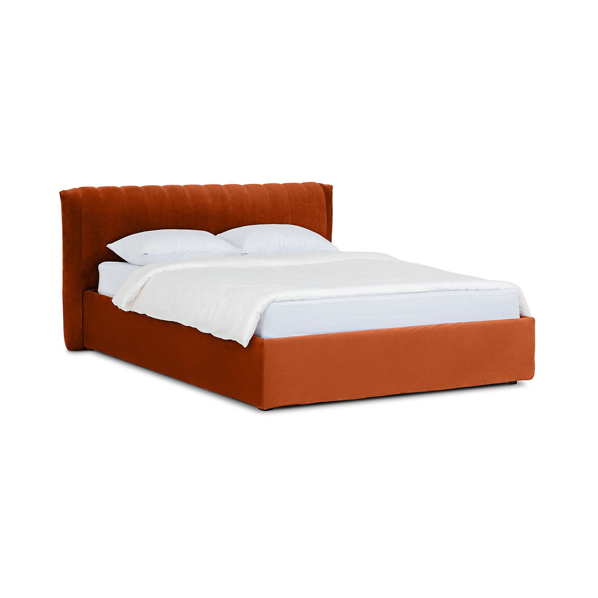 Кровать Queen Anastasia Lux 160 x 200 см оранжевый LaRedoute, размер 160 x 200 см - фото 1