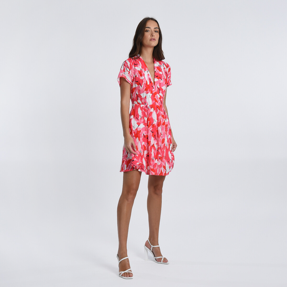 Платье С короткими рукавами и принтом XL розовый LaRedoute, размер XL - фото 3