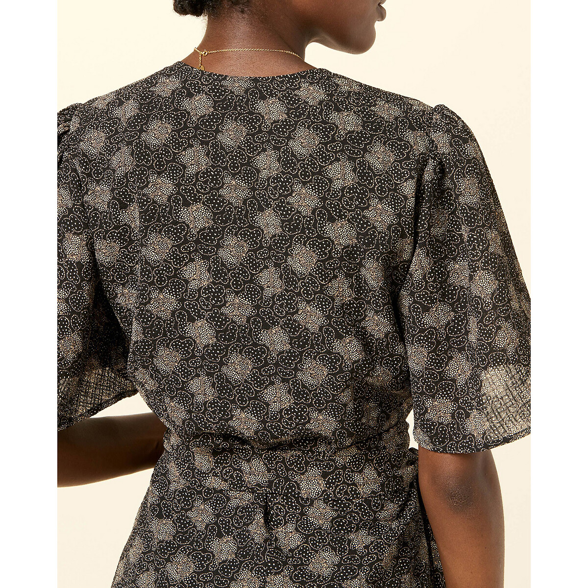 Платье La Redoute С запахом с рисунком MIO SWINGER S черный, размер S - фото 4