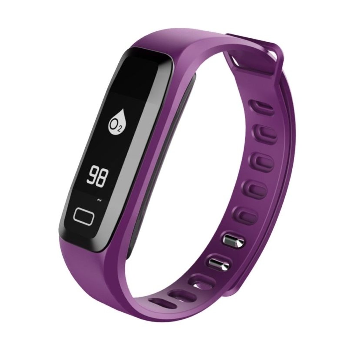 Bracelet Sport iOS Android Montre Connectée Ecran OLED Fitness Violet