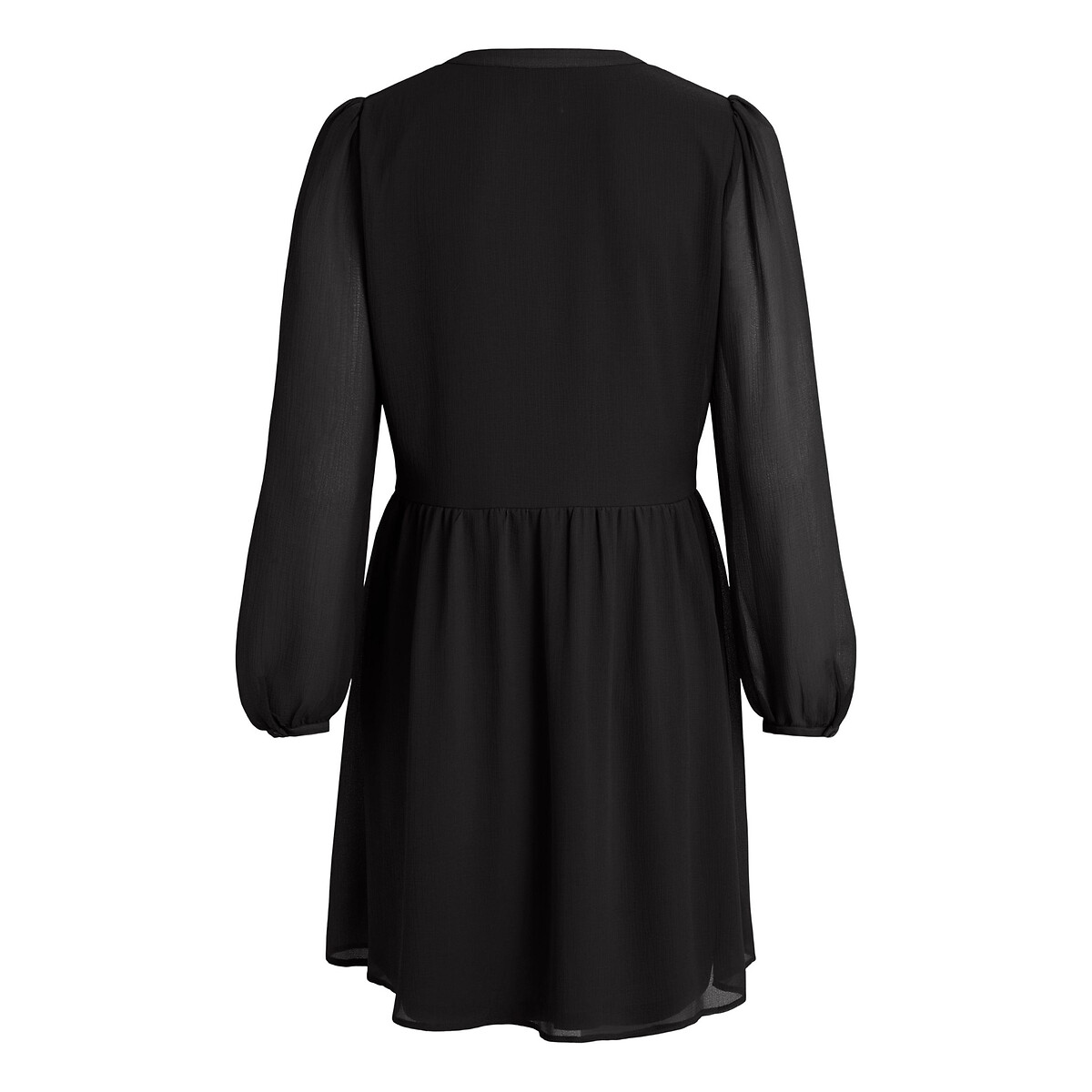 Платье LaRedoute Короткое с V-образным вырезом 42 черный, размер 42 - фото 2