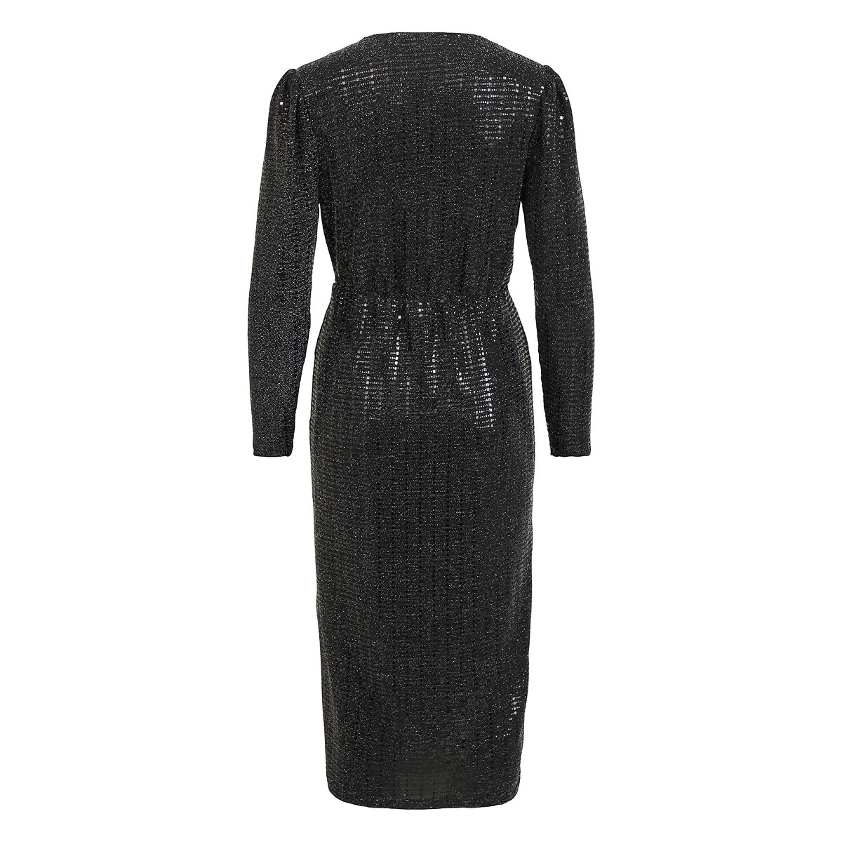 Платье VILA Вечернее облегающее блестящее M черный, размер M - фото 2