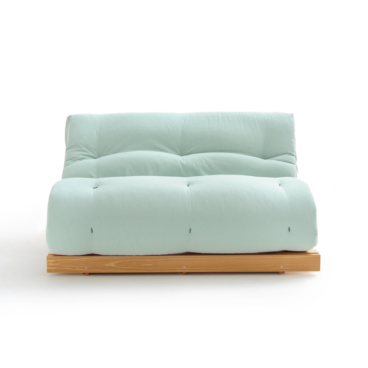 Матрас-футон LaRedoute Latex с чехлом из льна для дивана THA 90 x 190 см зеленый, размер 90 x 190 см - фото 1