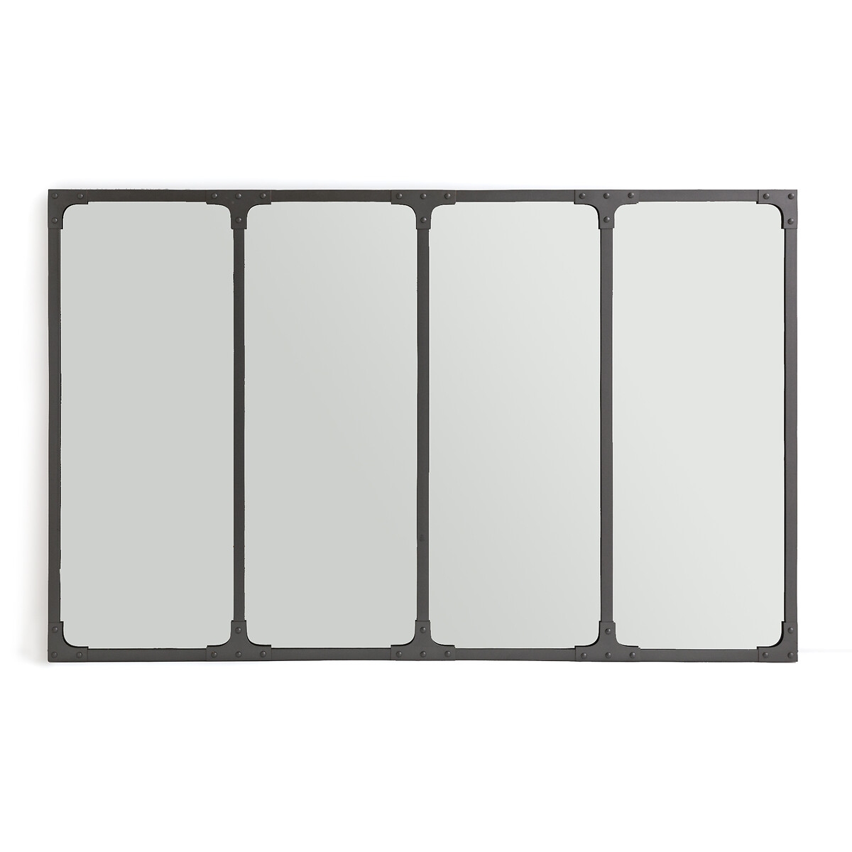 Промышленное Металлическое зеркало 120х100 см Lenaig единый размер серый