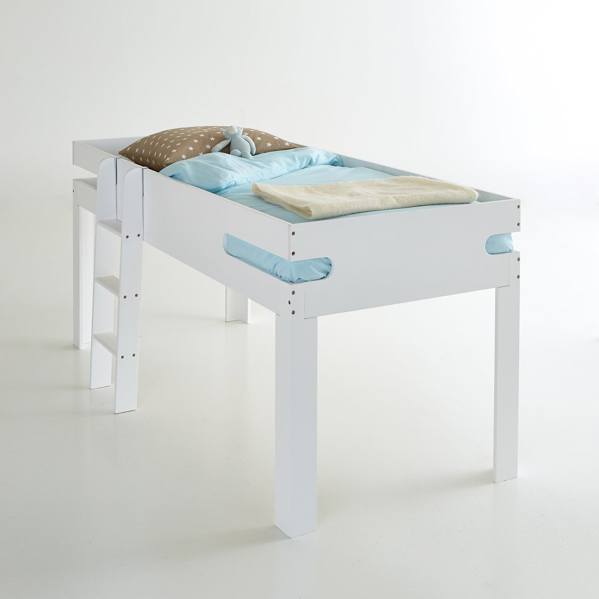 Кровать La Redoute С изголовьем и кроватным основанием Dydus 90 x 190 см белый