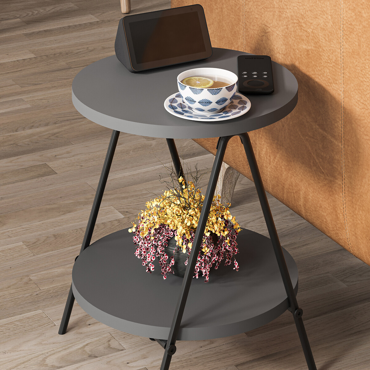 Стол приставной ESSEL SIDE TABLE  единый размер серый LaRedoute - фото 4