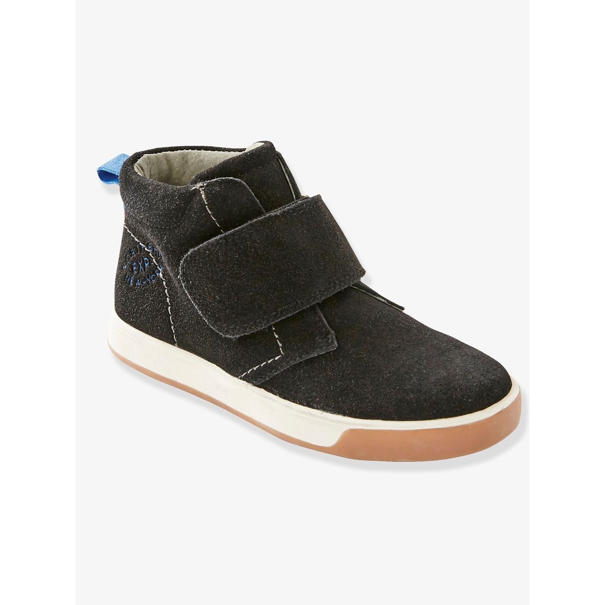 Bottines scratchées garçon en cuir