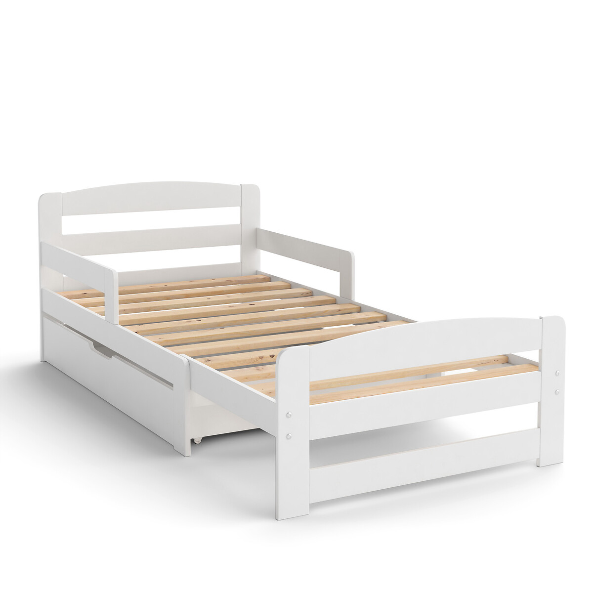 Кровать раздвижная 1-спальная Toudou 90 x 200 см белый