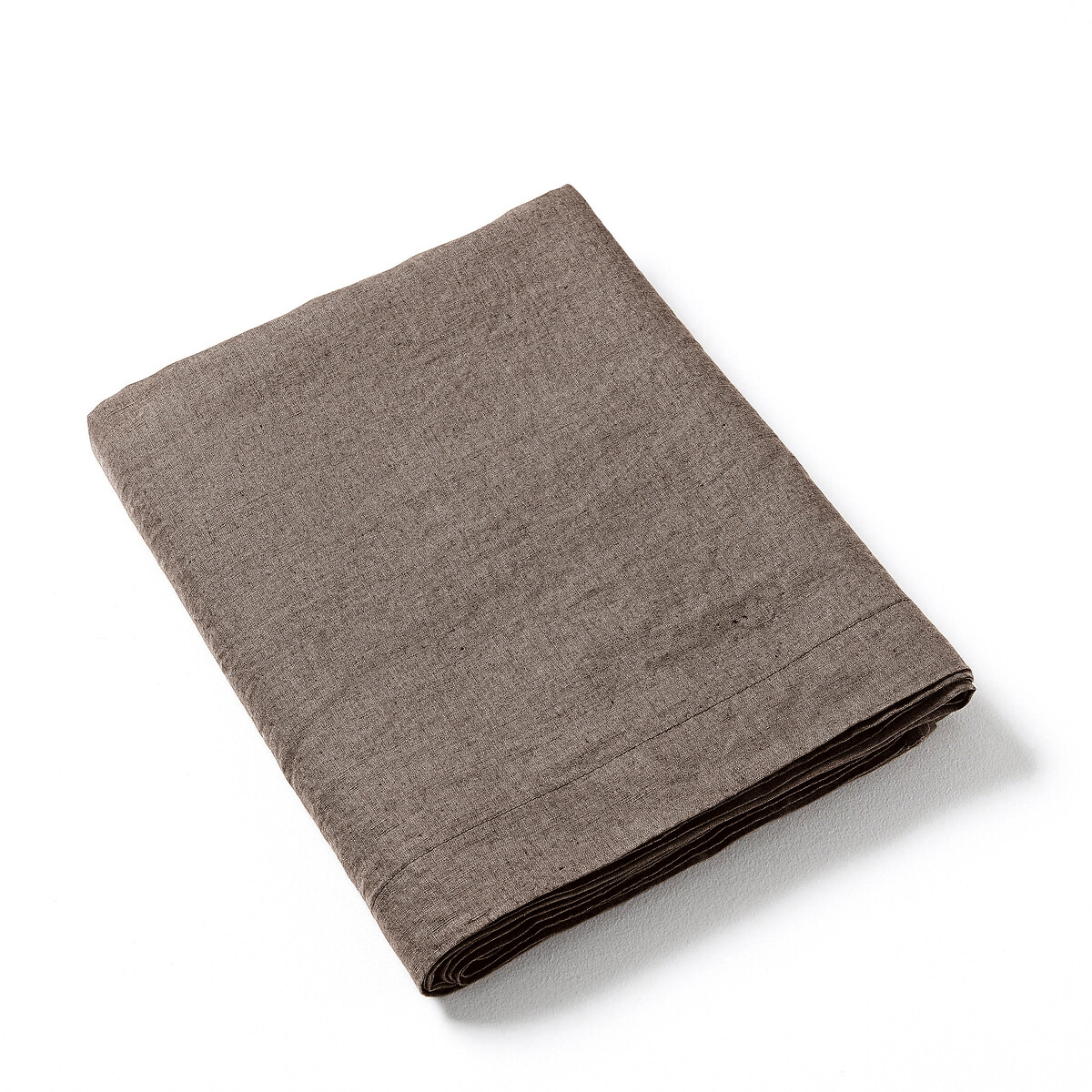 Простыня из стираного льна Elina 270 x 310 см каштановый одеяло в клетку из стираного хлопка cavrel 150 x 150 см каштановый
