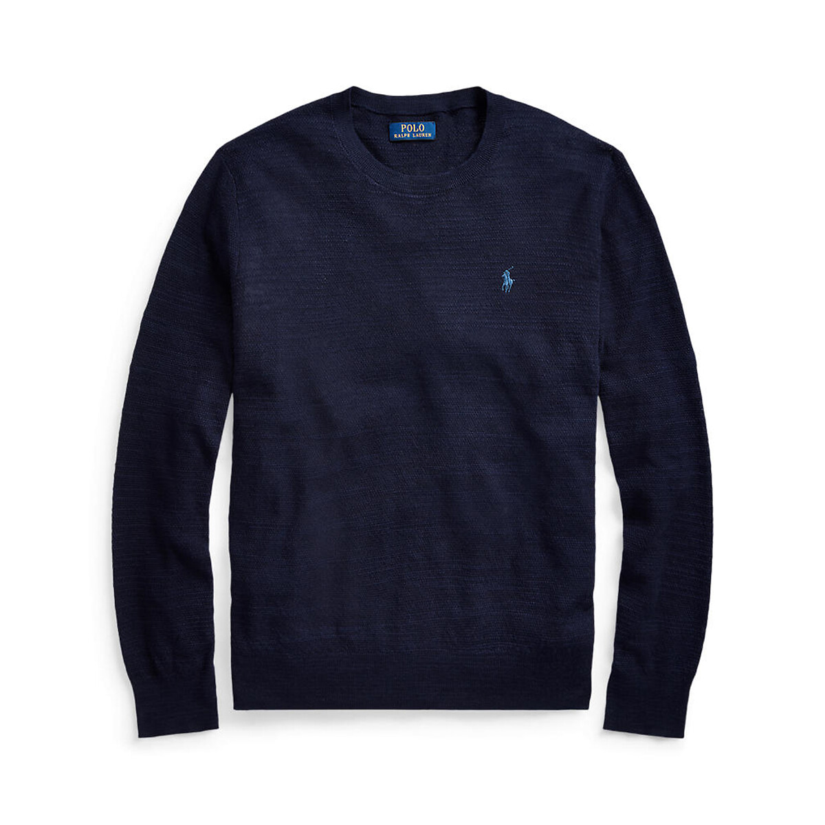 Пуловер POLO RALPH LAUREN С круглым вырезом из хлопкового трикотажа XL синий, размер XL - фото 5