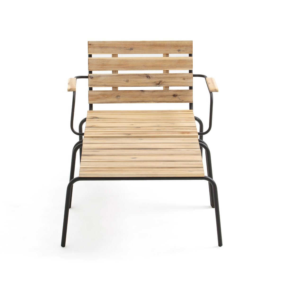 Кресло La Redoute Для сада с подставкой для ног из акации Buckley единый размер бежевый - фото 3