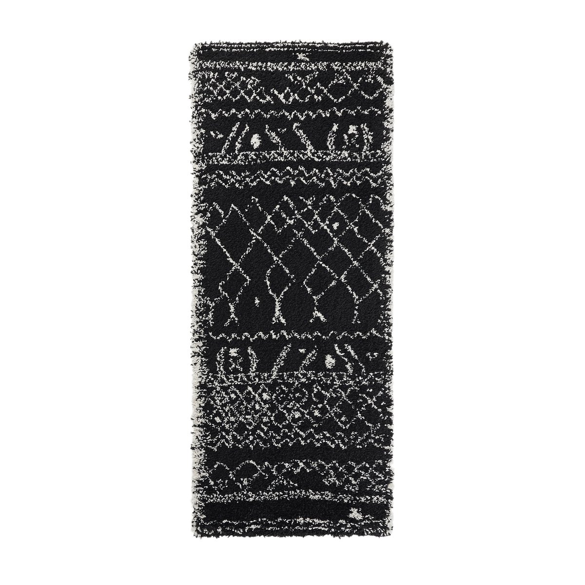Ковер La Redoute Для коридора в берберском стиле Afaw 80 x 200 см черный, размер 80 x 200 см - фото 1