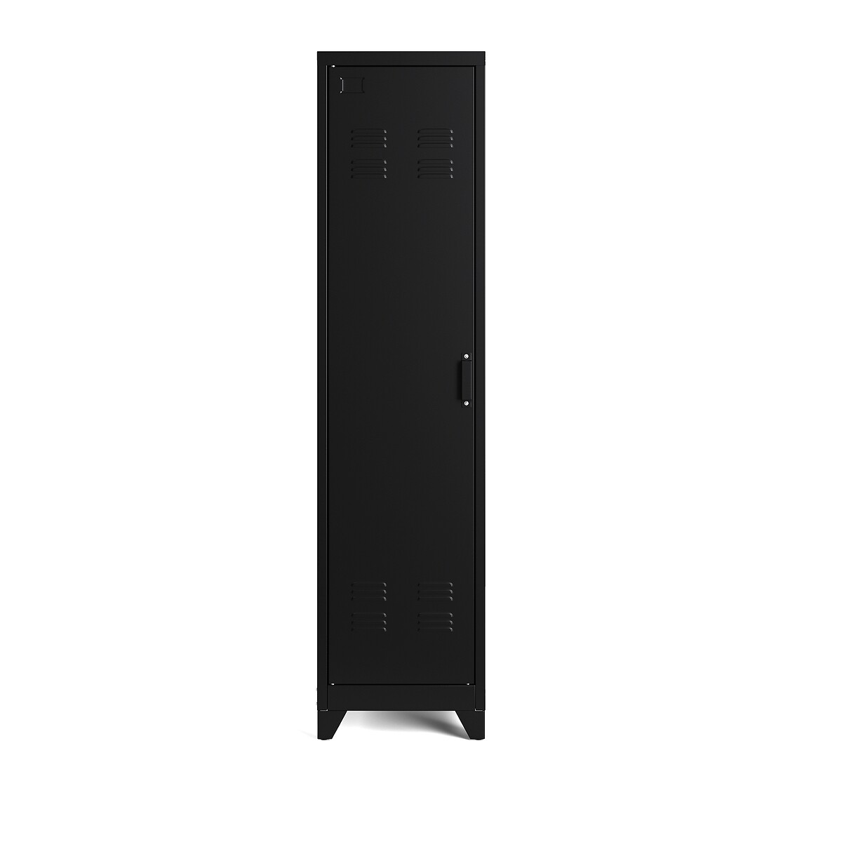 Шкаф LaRedoute Для одежды металлический в американском стиле Hiba единый размер черный - фото 2