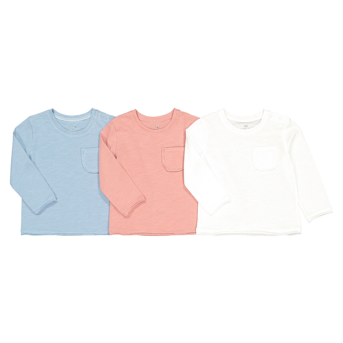 

Комплект из 3 футболок с LA REDOUTE COLLECTIONS, Разноцветный, Длинными рукавами из биохлопка 3 мес - 4 года 3 года - 94 см разноцветный