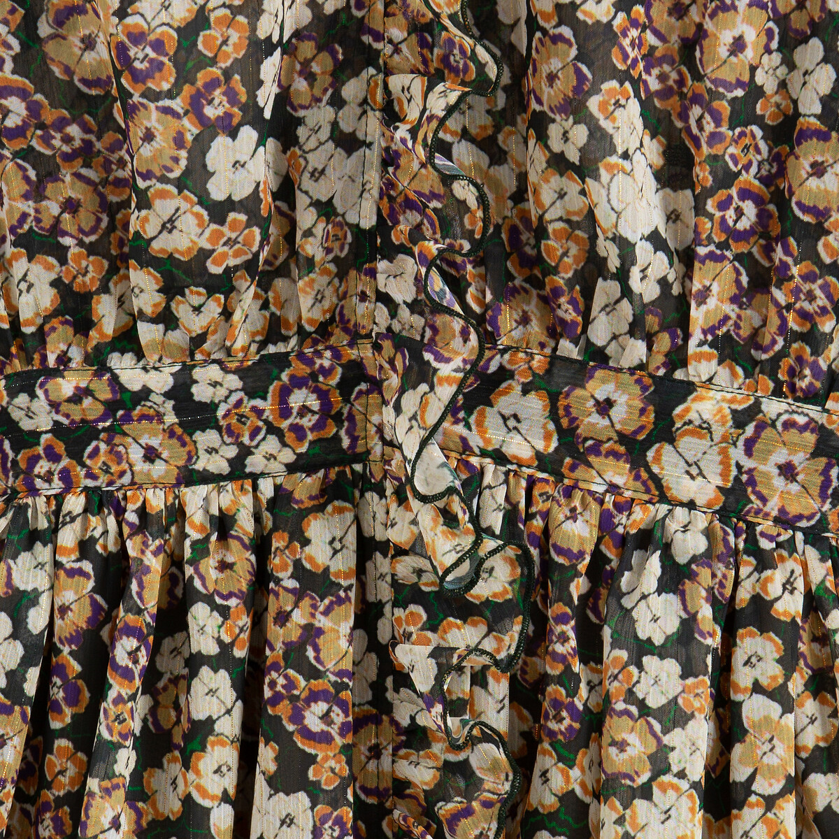 Платье LaRedoute С воланами 36 (FR) - 42 (RUS) разноцветный, размер 36 (FR) - 42 (RUS) С воланами 36 (FR) - 42 (RUS) разноцветный - фото 3