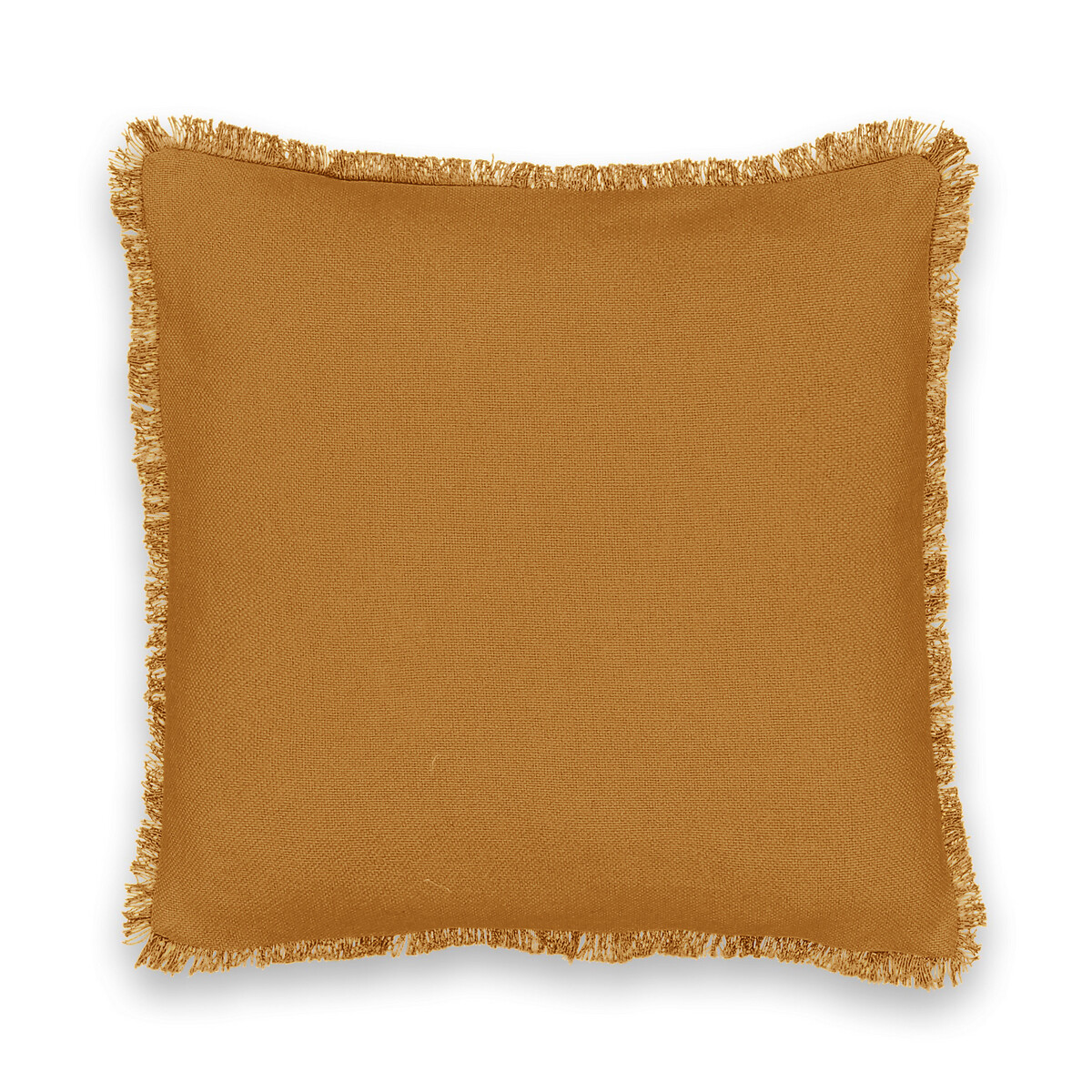 Чехол LaRedoute На подушку из плетеного хлопка Panama 40 x 40 см каштановый, размер 40 x 40 см - фото 1