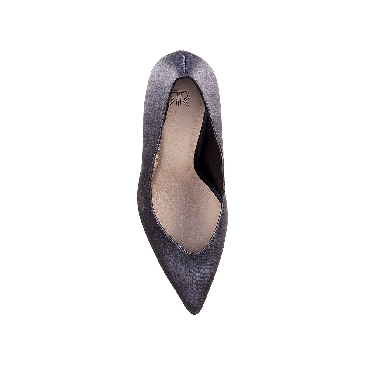 Туфли La Redoute Из сатина с заостренным мыском 36 серый, размер 36 - фото 4