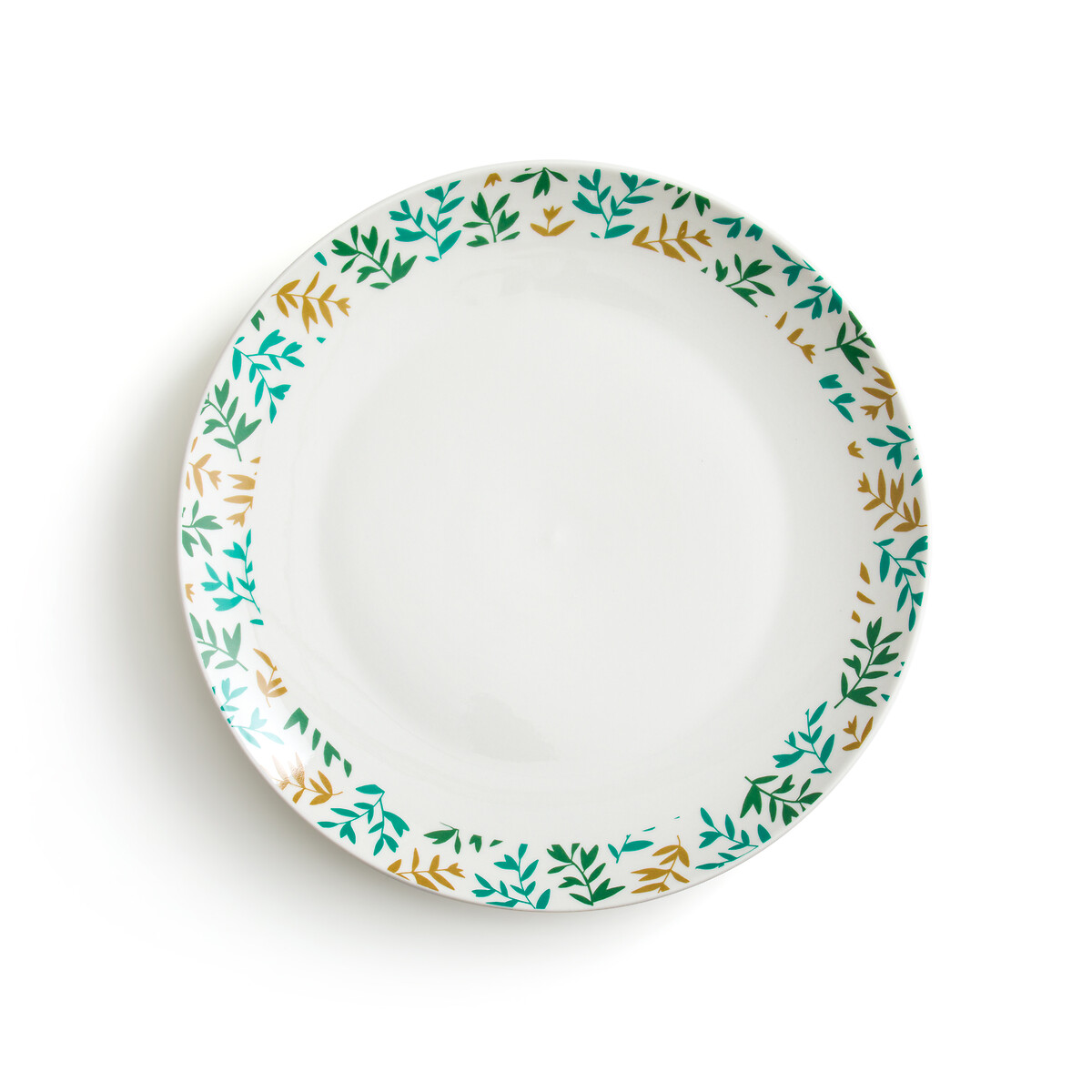 Комплект из четырех плоских тарелок Floresta единый размер белый
