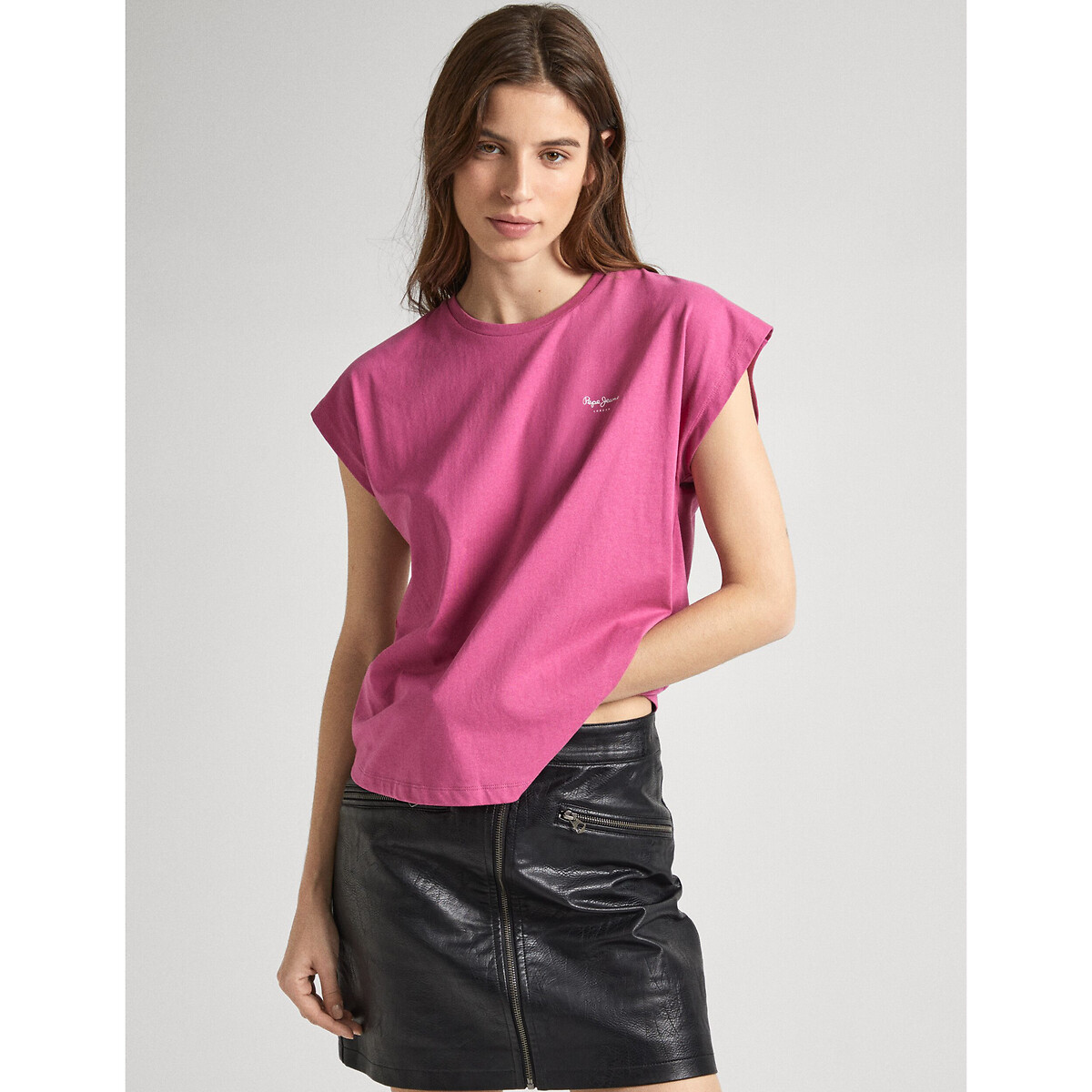 

Футболка LaRedoute, Розовый, Футболка из джерси с логотипом XL розовый