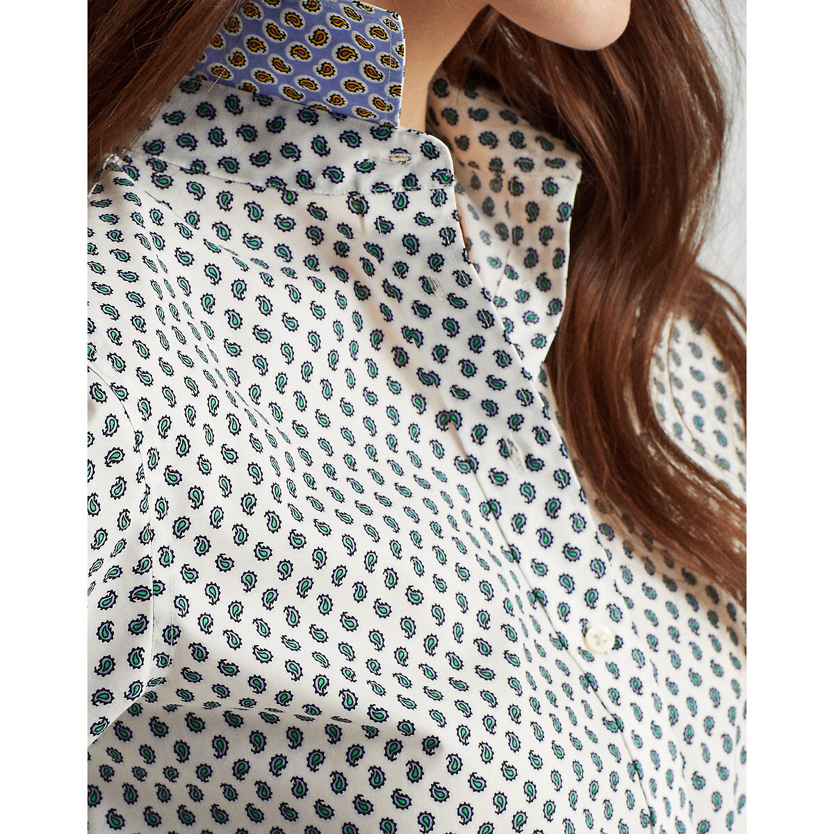 

Блузка LaRedoute, Черный, С рисунком и длинными рукавами XL черный