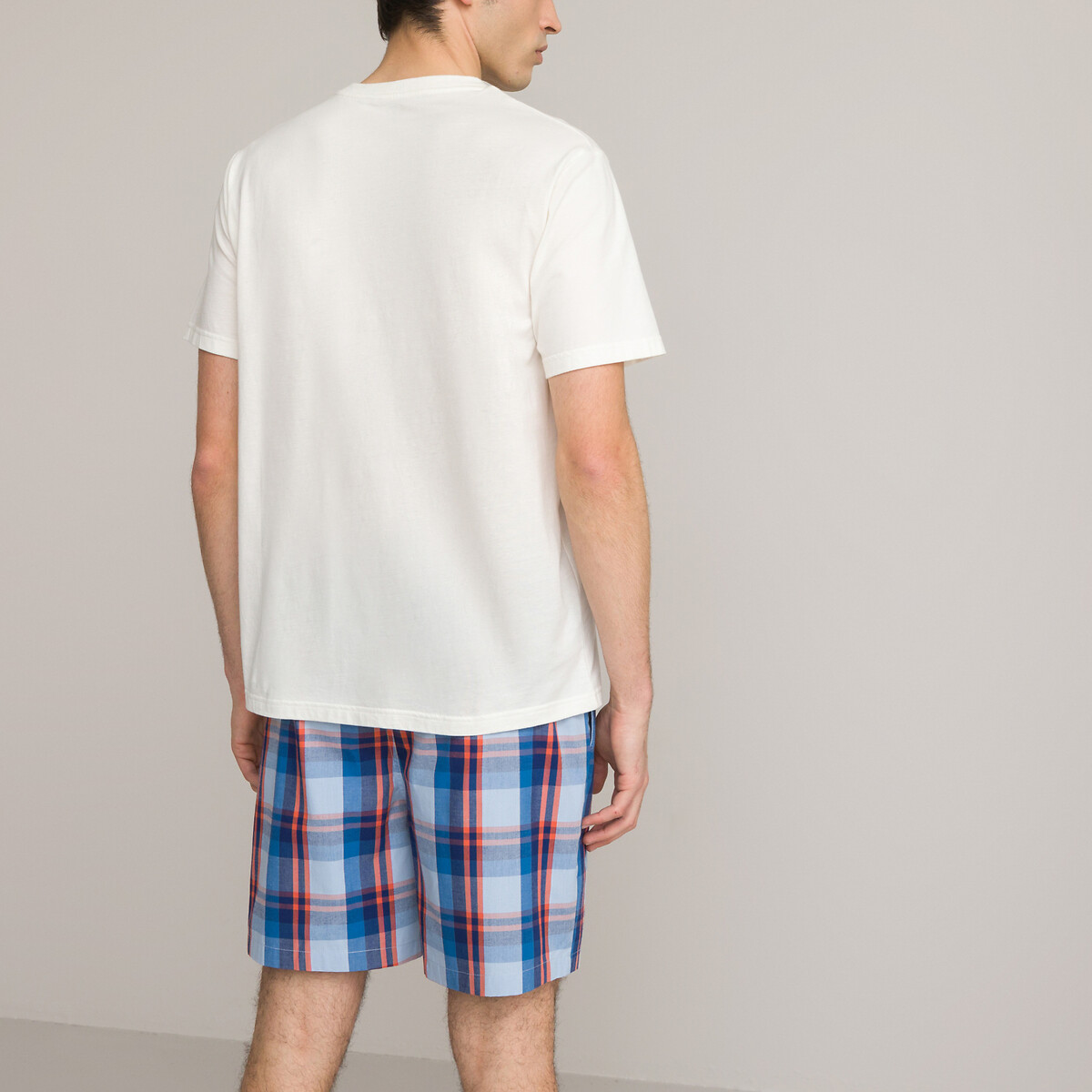 Пижама Из хлопковой ткани мадрас XXL красный LaRedoute, размер XXL - фото 4