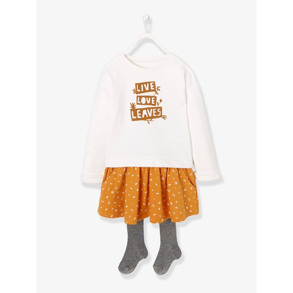 Ensemble fille robe + collants