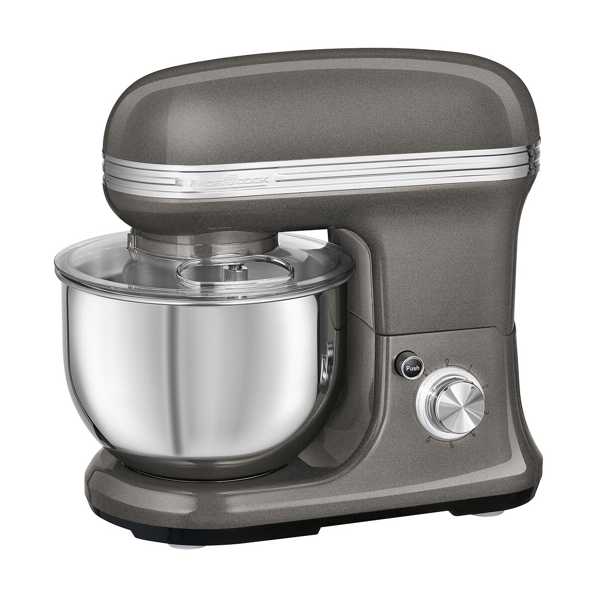 Batedeira com taça 1200 W em alumínio, 5,5 L, cinza, da 