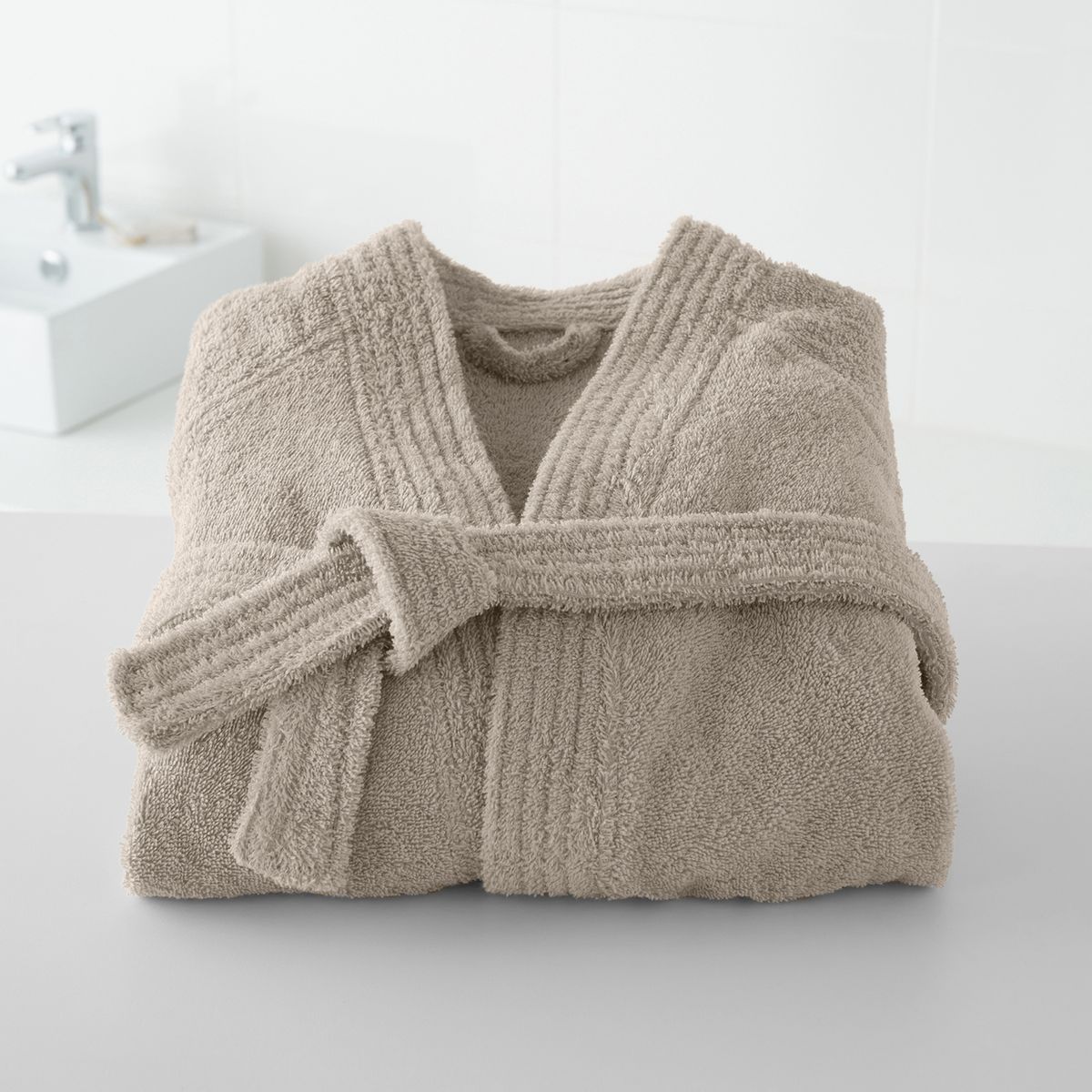 Peignoir éponge col kimono 450g/m²