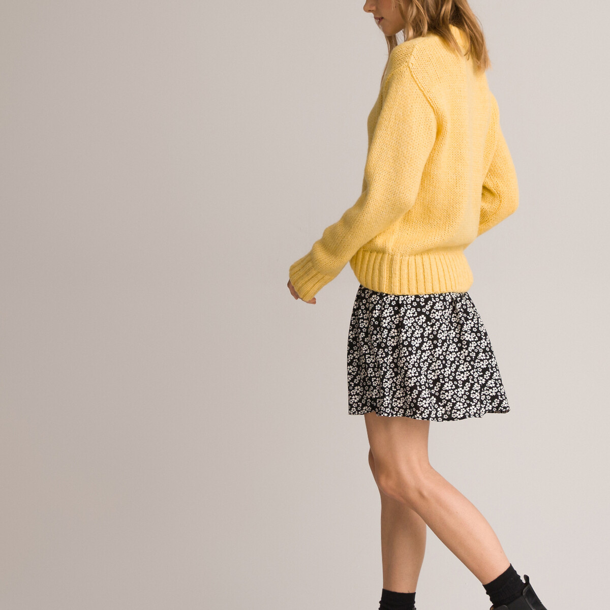 Пуловер LA REDOUTE COLLECTIONS Пуловер С воротником-стойкой XXL желтый, размер XXL - фото 4