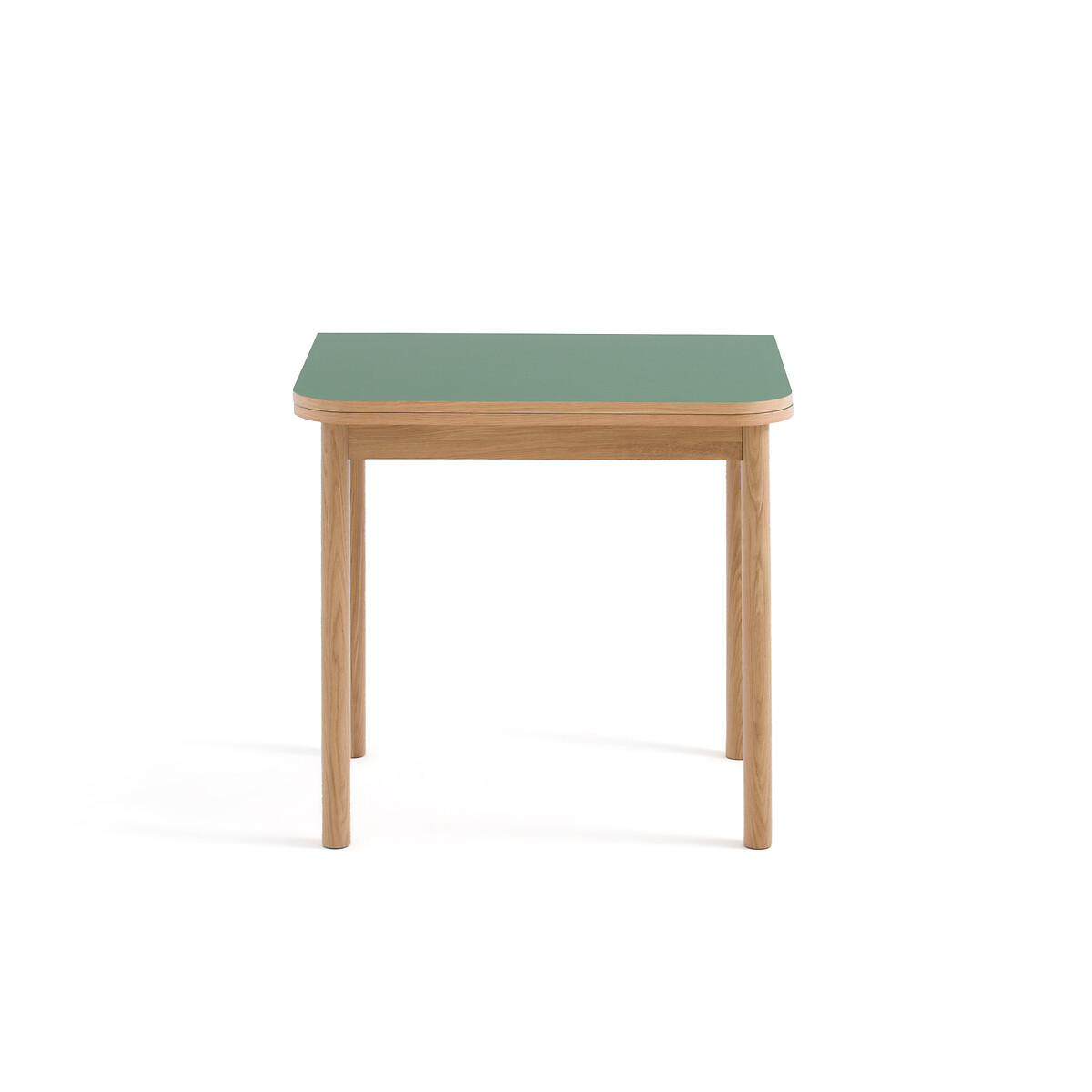Раздвижной стол Quillan облицованный дубовым шпоном  4 персоны каштановый LaRedoute, размер 4 персоны - фото 2