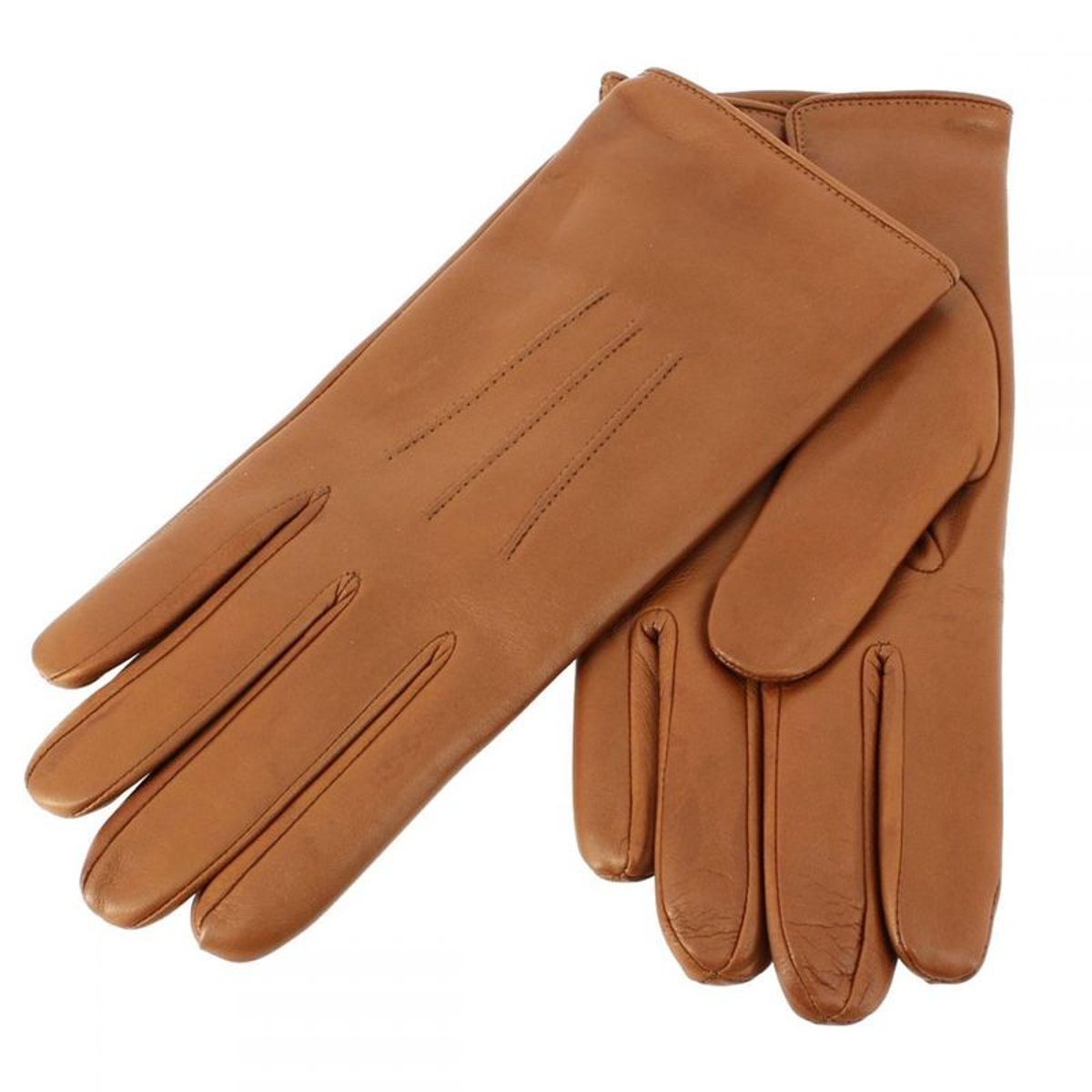 Gants cuir Tan Luxe, Nappa-cachemire, fait main en Italie