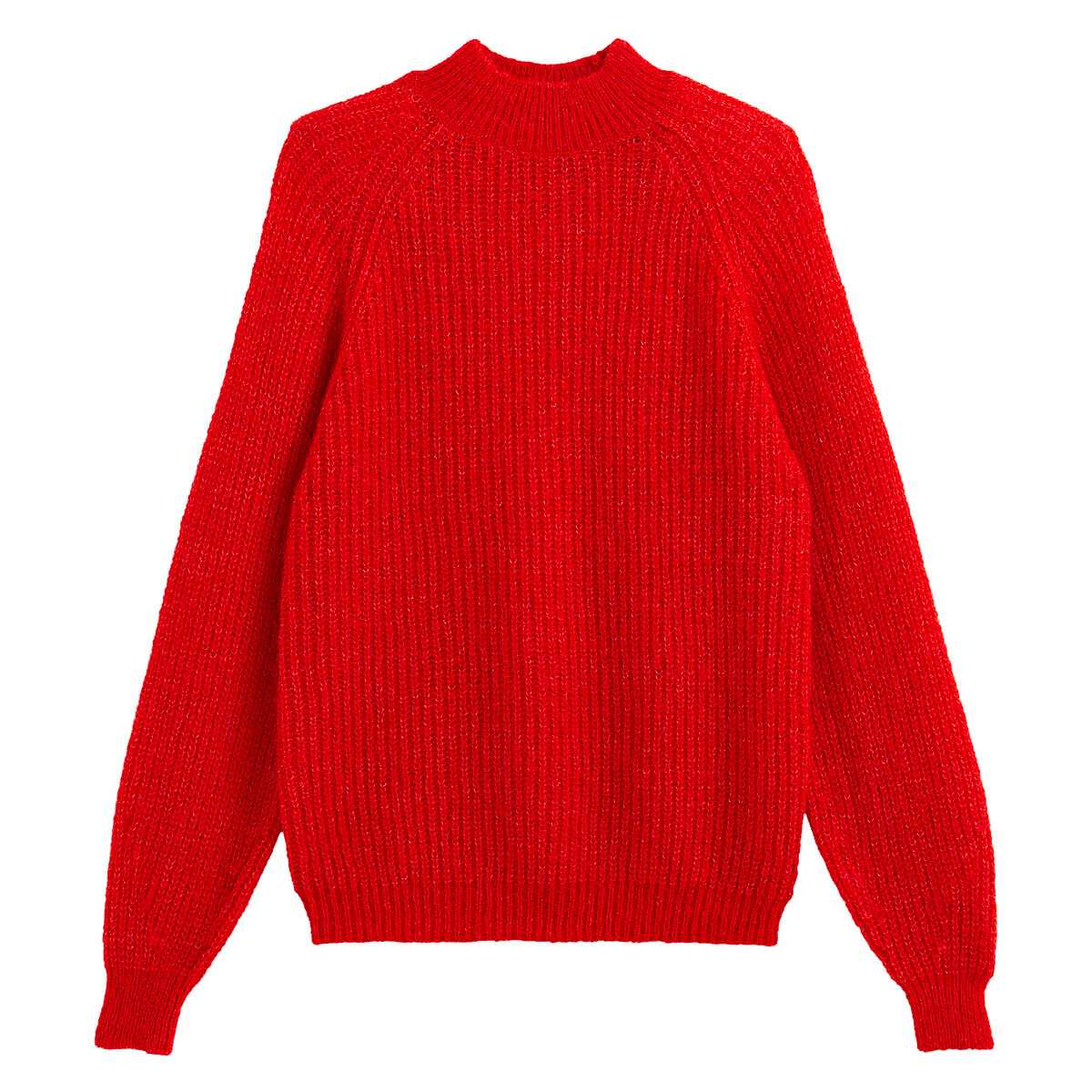 Пуловер LaRedoute С воротником-стойкой из альпаки M красный, размер M - фото 5