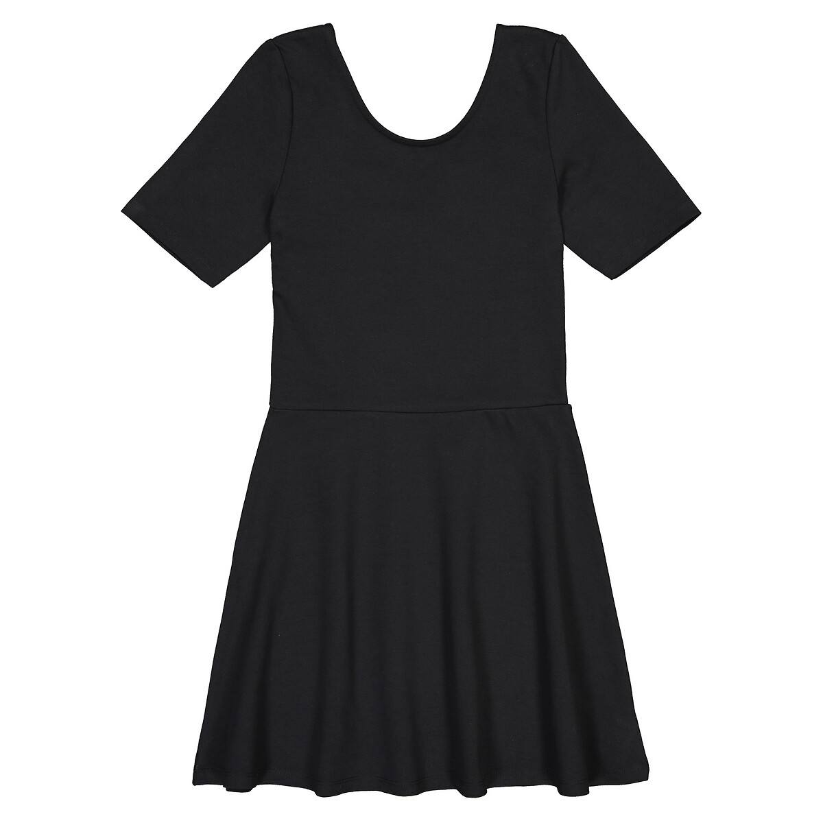 Платье LaRedoute С короткими рукавами 10-18 лет 14 лет - 156 см черный, размер 14 лет - 156 см - фото 3