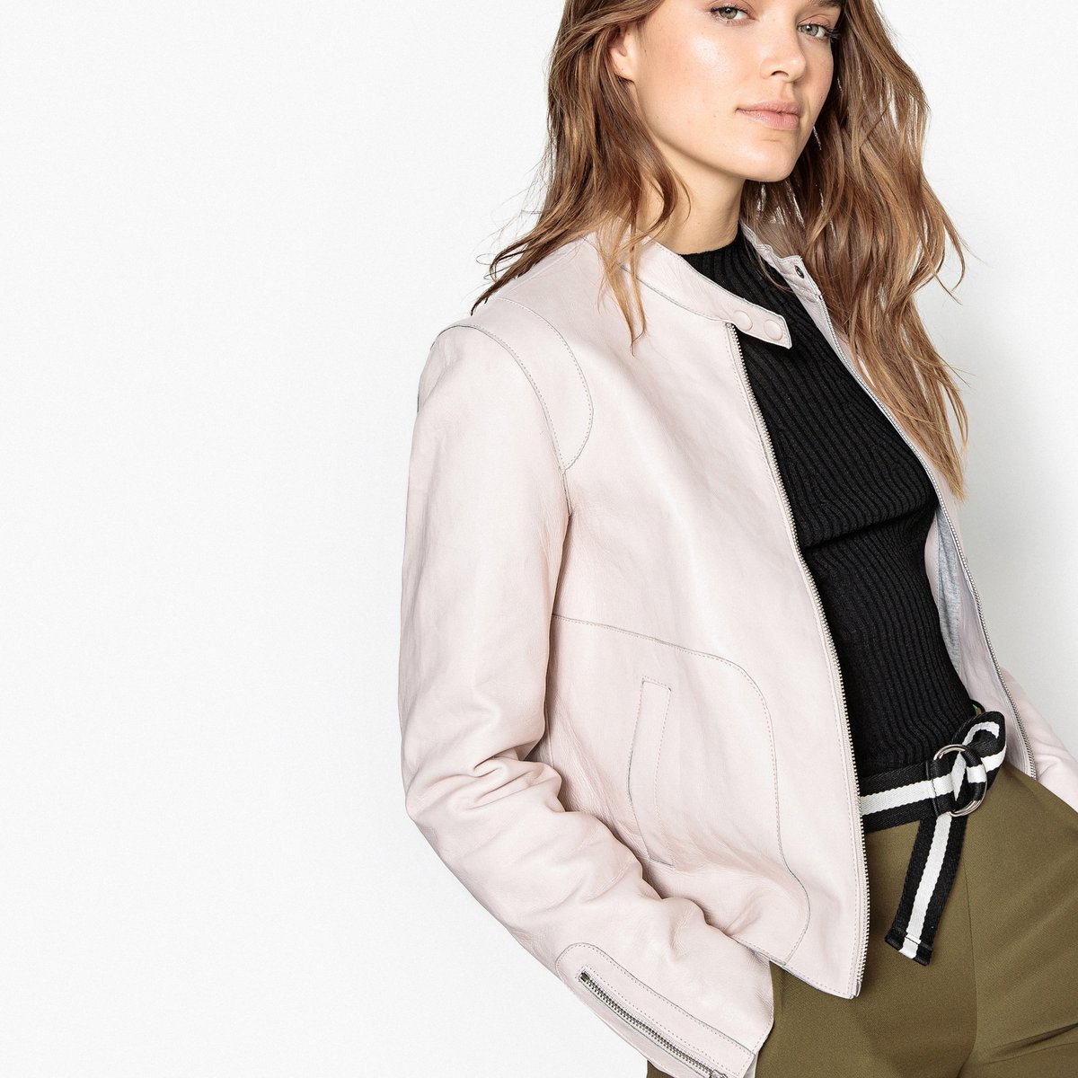 

Блузон La Redoute, Розовый, Из овечьей кожи 34 (FR) - 40 (RUS) розовый